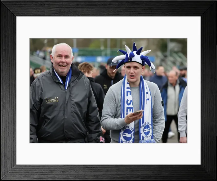 Framed Print : Brighton and Hove Albion v Arsenal Premier League 06APR24 Framed Print : Brighton and Hove Albion v Arsenal Premier League 06APR24
