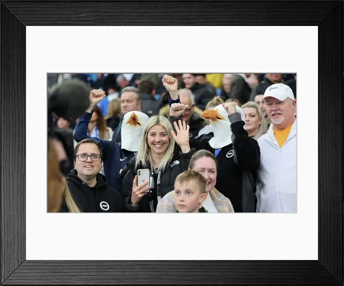 Framed Print : Brighton and Hove Albion v Arsenal Premier League 06APR24 Framed Print : Brighton and Hove Albion v Arsenal Premier League 06APR24