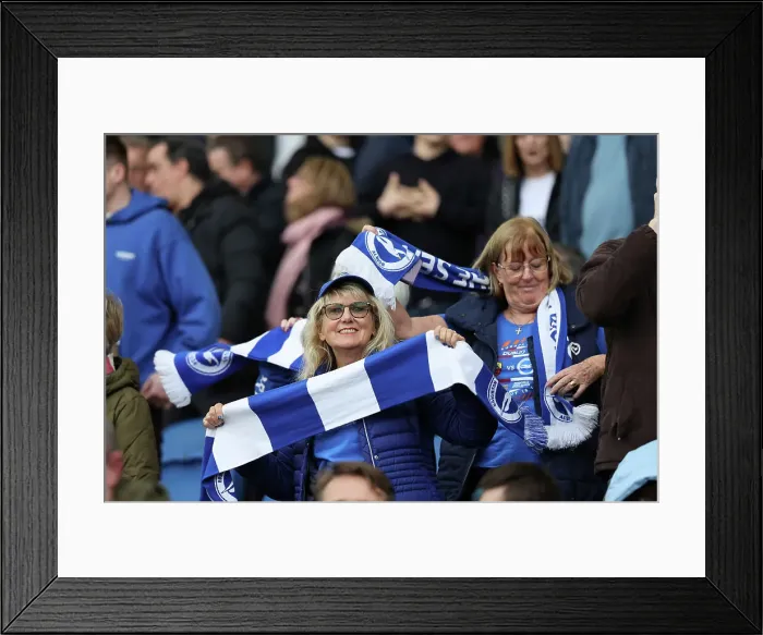 Framed Print : Brighton and Hove Albion v Arsenal Premier League 06APR24 Framed Print : Brighton and Hove Albion v Arsenal Premier League 06APR24