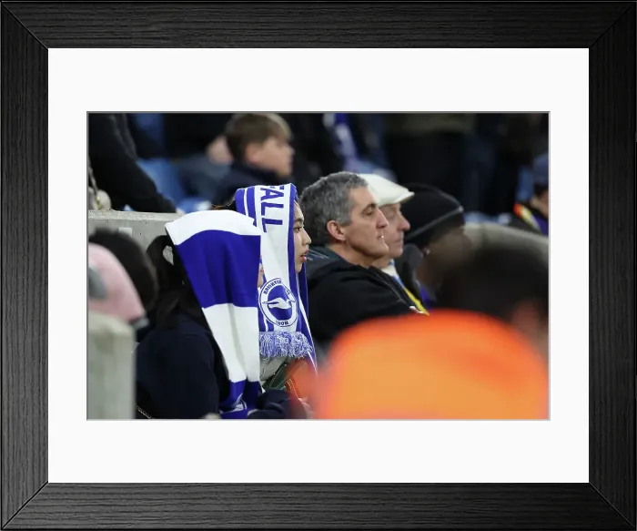 Framed Print : Brighton and Hove Albion v Arsenal Premier League 06APR24 Framed Print : Brighton and Hove Albion v Arsenal Premier League 06APR24