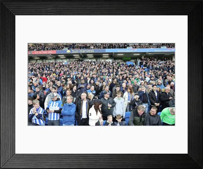 Framed Print : Brighton and Hove Albion v Arsenal Premier League 06APR24 Framed Print : Brighton and Hove Albion v Arsenal Premier League 06APR24