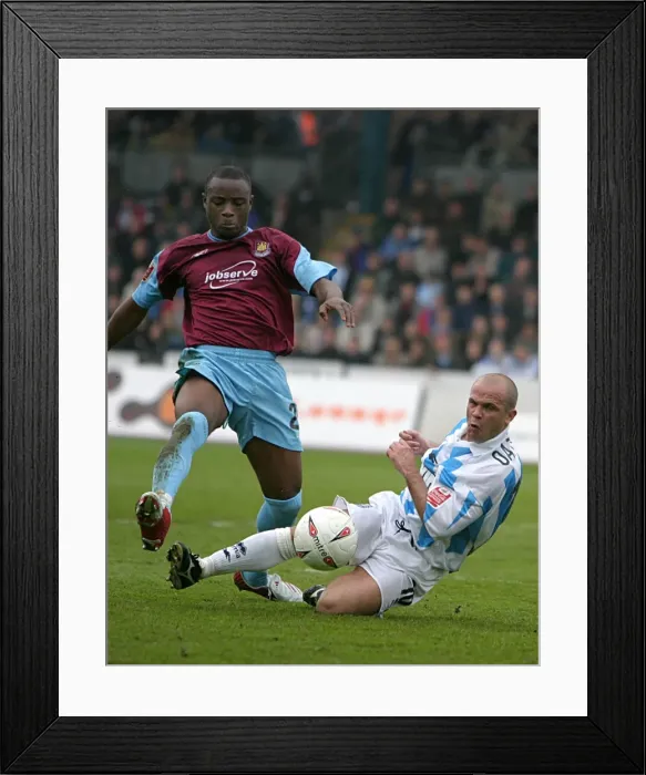 Framed Print : Charlie Oatway tackles Nigel Reo-Coker of West Ham (2004 / 05) Framed Print : Charlie Oatway tackles Nigel Reo-Coker of West Ham (2004 / 05)