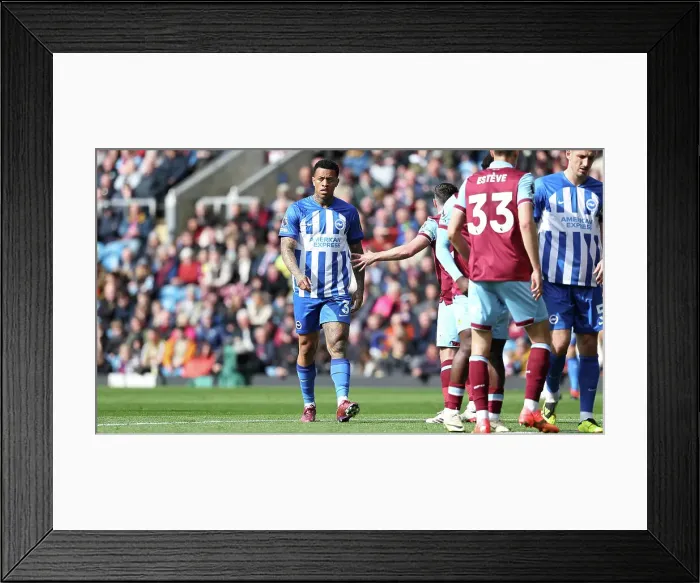 Framed Print : Burnley v Brighton and Hove Albion Premier League 13APR24 Framed Print : Burnley v Brighton and Hove Albion Premier League 13APR24