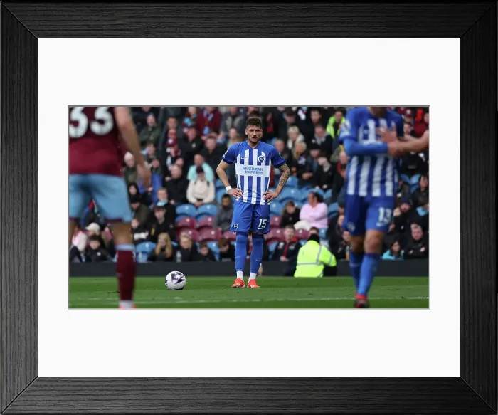 Framed Print : Burnley v Brighton and Hove Albion Premier League 13APR24
