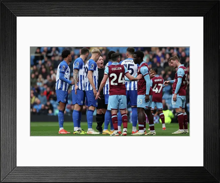 Framed Print : Burnley v Brighton and Hove Albion Premier League 13APR24 Framed Print : Burnley v Brighton and Hove Albion Premier League 13APR24