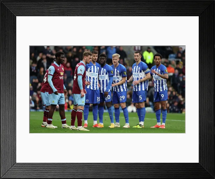 Framed Print : Burnley v Brighton and Hove Albion Premier League 13APR24 Framed Print : Burnley v Brighton and Hove Albion Premier League 13APR24