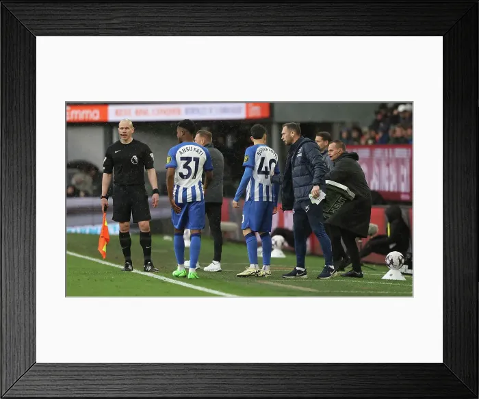 Framed Print : Burnley v Brighton and Hove Albion Premier League 13APR24 Framed Print : Burnley v Brighton and Hove Albion Premier League 13APR24