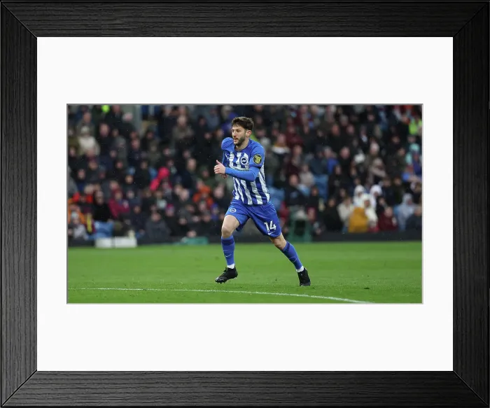 Framed Print : Burnley v Brighton and Hove Albion Premier League 13APR24