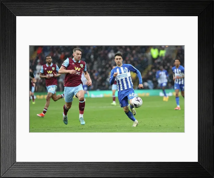 Framed Print : Burnley v Brighton and Hove Albion Premier League 13APR24 Framed Print : Burnley v Brighton and Hove Albion Premier League 13APR24