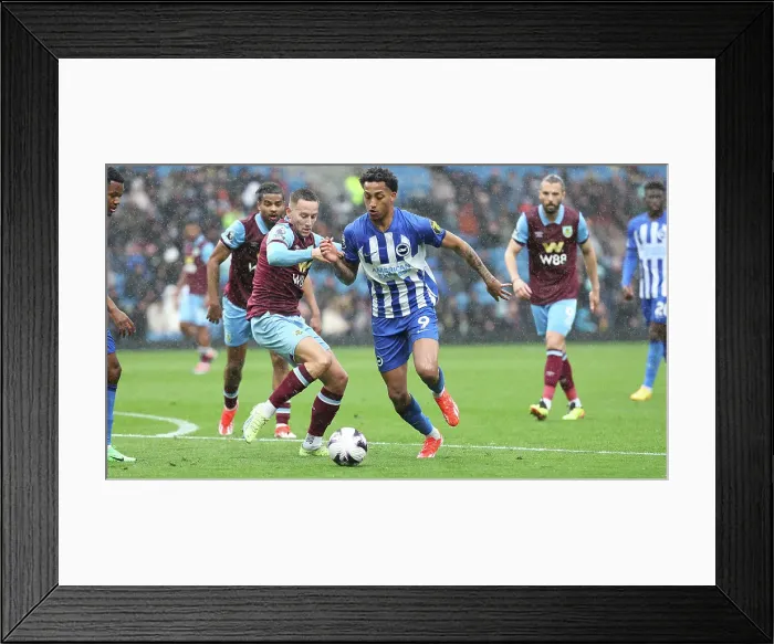 Framed Print : Burnley v Brighton and Hove Albion Premier League 13APR24 Framed Print : Burnley v Brighton and Hove Albion Premier League 13APR24