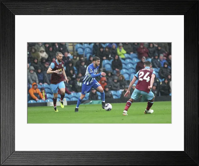 Framed Print : Burnley v Brighton and Hove Albion Premier League 13APR24 Framed Print : Burnley v Brighton and Hove Albion Premier League 13APR24