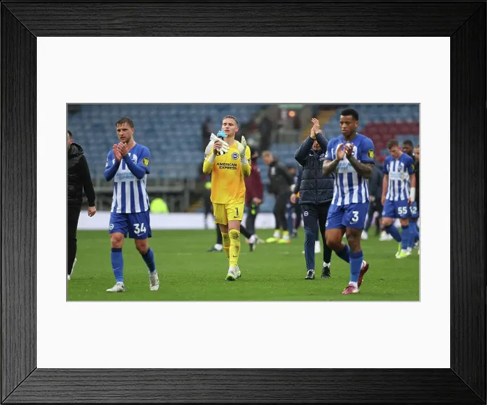 Framed Print : Burnley v Brighton and Hove Albion Premier League 13APR24 Framed Print : Burnley v Brighton and Hove Albion Premier League 13APR24