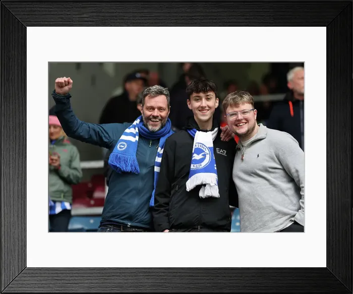 Framed Print : Burnley v Brighton and Hove Albion Premier League 13APR24 Framed Print : Burnley v Brighton and Hove Albion Premier League 13APR24