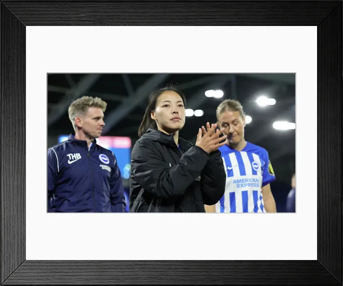 Framed Print : Brighton and Hove Albion Women v Everton Women Women's Super League 19APR24 Framed Print : Brighton and Hove Albion Women v Everton Women Women's Super League 19APR24