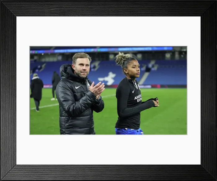 Framed Print : Brighton and Hove Albion Women v Everton Women Women's Super League 19APR24