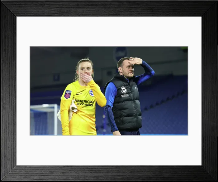 Framed Print : Brighton and Hove Albion Women v Everton Women Women's Super League 19APR24 Framed Print : Brighton and Hove Albion Women v Everton Women Women's Super League 19APR24