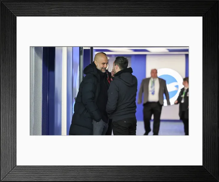 Framed Print : Brighton and Hove Albion v Manchester City Premier League 25APR24 Framed Print : Brighton and Hove Albion v Manchester City Premier League 25APR24