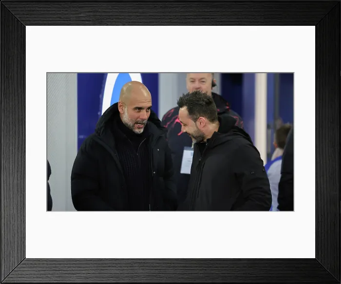 Framed Print : Brighton and Hove Albion v Manchester City Premier League 25APR24 Framed Print : Brighton and Hove Albion v Manchester City Premier League 25APR24