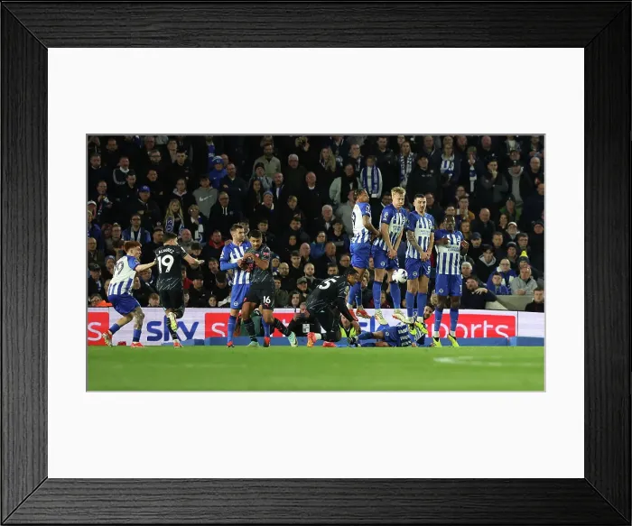 Framed Print : Brighton and Hove Albion v Manchester City Premier League 25APR24 Framed Print : Brighton and Hove Albion v Manchester City Premier League 25APR24