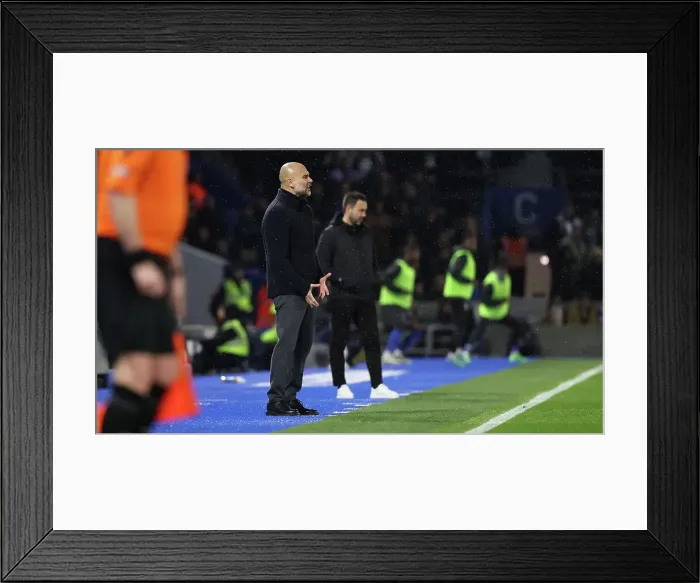 Framed Print : Brighton and Hove Albion v Manchester City Premier League 25APR24 Framed Print : Brighton and Hove Albion v Manchester City Premier League 25APR24