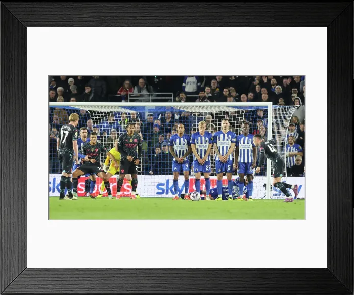 Framed Print : Brighton and Hove Albion v Manchester City Premier League 25APR24 Framed Print : Brighton and Hove Albion v Manchester City Premier League 25APR24