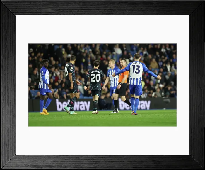 Framed Print : Brighton and Hove Albion v Manchester City Premier League 25APR24 Framed Print : Brighton and Hove Albion v Manchester City Premier League 25APR24