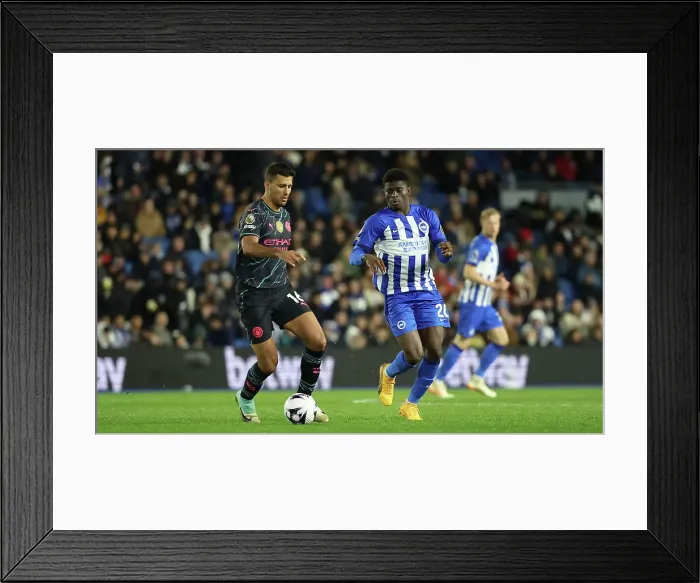 Framed Print : Brighton and Hove Albion v Manchester City Premier League 25APR24 Framed Print : Brighton and Hove Albion v Manchester City Premier League 25APR24