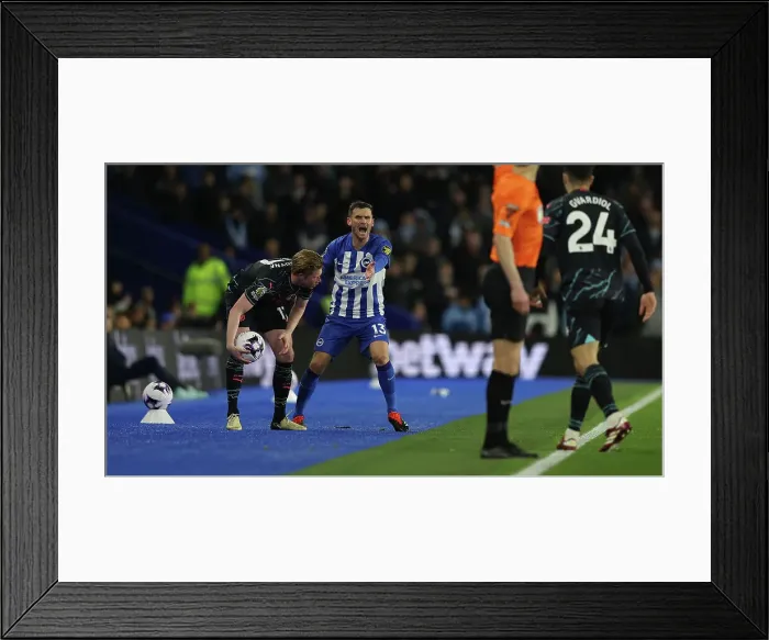 Framed Print : Brighton and Hove Albion v Manchester City Premier League 25APR24 Framed Print : Brighton and Hove Albion v Manchester City Premier League 25APR24