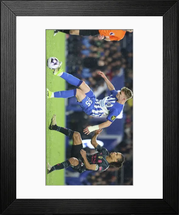 Framed Print : Brighton and Hove Albion v Manchester City Premier League 25APR24