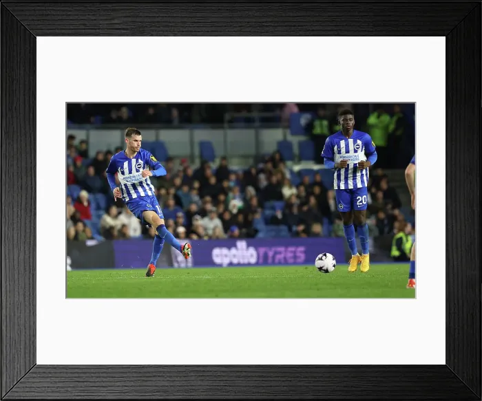 Framed Print : Brighton and Hove Albion v Manchester City Premier League 25APR24