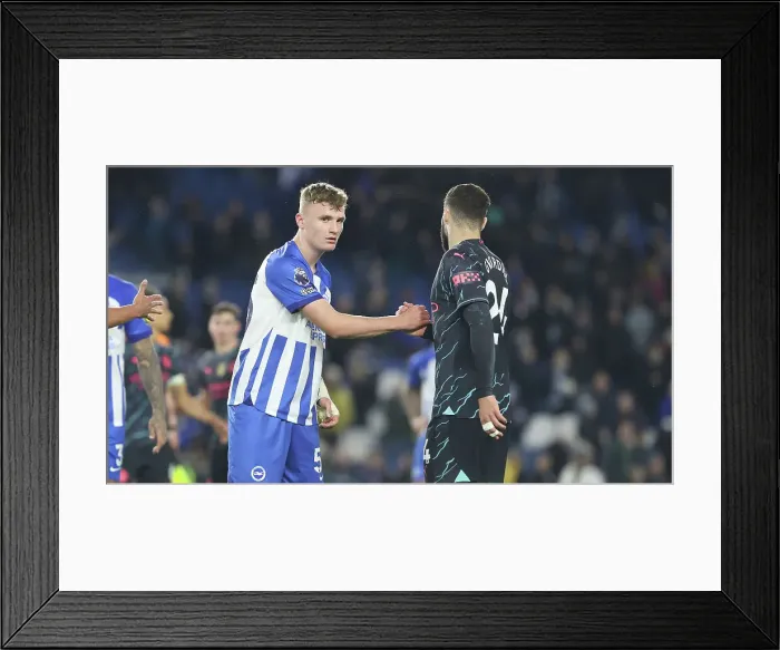Framed Print : Brighton and Hove Albion v Manchester City Premier League 25APR24 Framed Print : Brighton and Hove Albion v Manchester City Premier League 25APR24