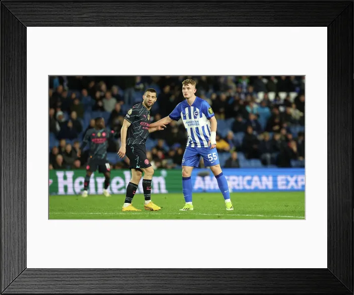 Framed Print : Brighton and Hove Albion v Manchester City Premier League 25APR24 Framed Print : Brighton and Hove Albion v Manchester City Premier League 25APR24