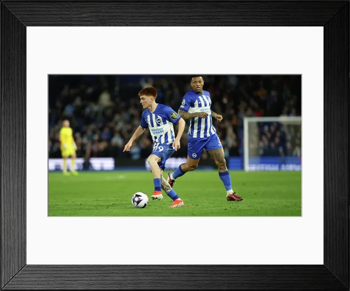 Framed Print : Brighton and Hove Albion v Manchester City Premier League 25APR24
