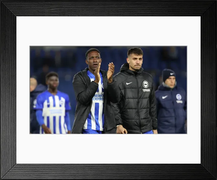 Framed Print : Brighton and Hove Albion v Manchester City Premier League 25APR24 Framed Print : Brighton and Hove Albion v Manchester City Premier League 25APR24