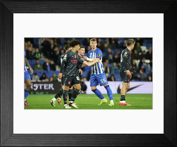 Framed Print : Brighton and Hove Albion v Manchester City Premier League 25APR24 Framed Print : Brighton and Hove Albion v Manchester City Premier League 25APR24