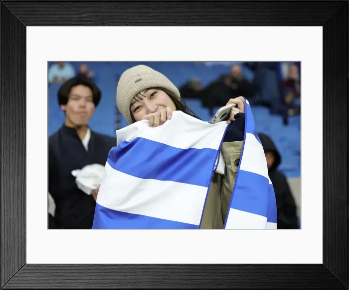 Framed Print : Brighton and Hove Albion v Manchester City Premier League 25APR24