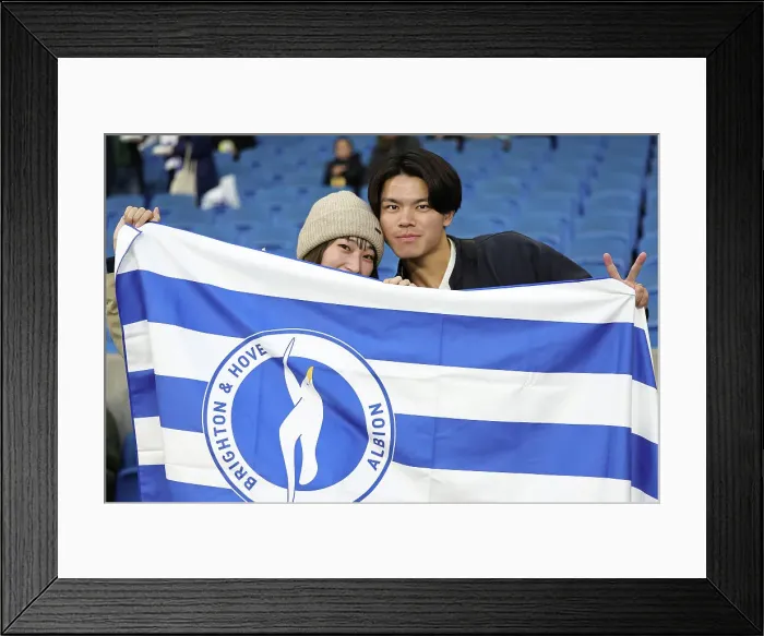 Framed Print : Brighton and Hove Albion v Manchester City Premier League 25APR24