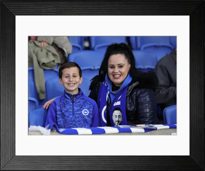 Framed Print : Brighton and Hove Albion v Manchester City Premier League 25APR24