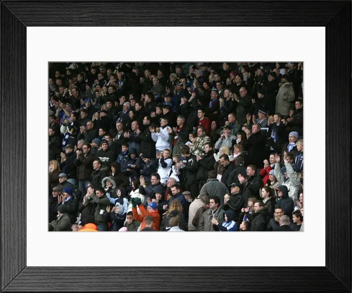 Framed Print : Brighton & Hove Albion: Electric Atmosphere in the Bournemouth Crowd on New Year's Day 2007 Framed Print : Brighton & Hove Albion: Electric Atmosphere in the Bournemouth Crowd on New Year's Day 2007