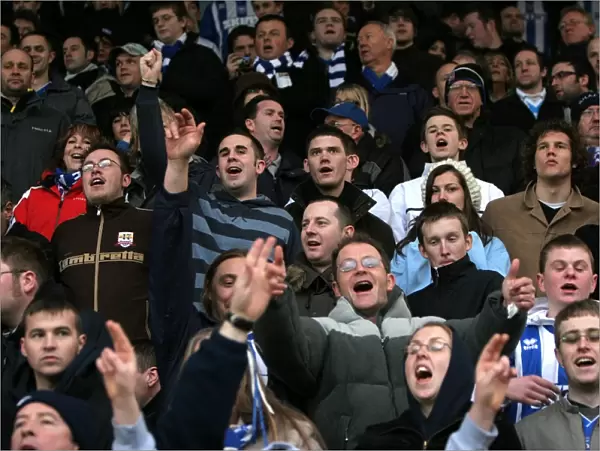 Brighton & Hove Albion FC: A Sea of Supporters at Bournemouth on New Year's Day 2007 (Withdean Era Crowd Shot)