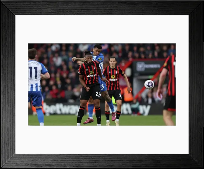 Framed Print : AFC Bournemouth v Brighton and Hove Albion Premier League 28APR24 Framed Print : AFC Bournemouth v Brighton and Hove Albion Premier League 28APR24
