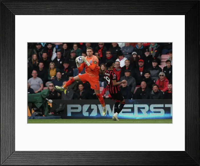 Framed Print : AFC Bournemouth v Brighton and Hove Albion Premier League 28APR24