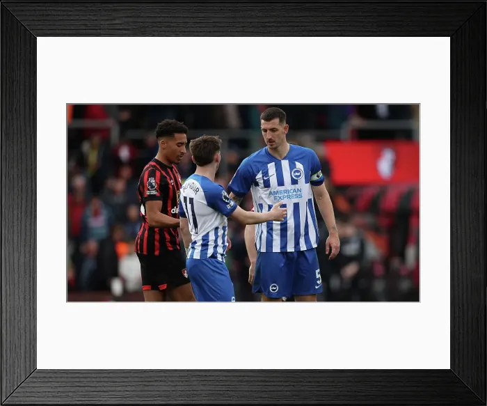 Framed Print : AFC Bournemouth v Brighton and Hove Albion Premier League 28APR24