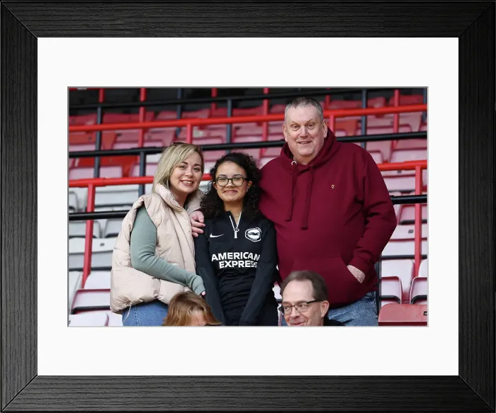 Framed Print : AFC Bournemouth v Brighton and Hove Albion Premier League 28APR24