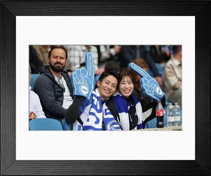 Framed Print : Brighton and Hove Albion v Aston Villa 05MAY24