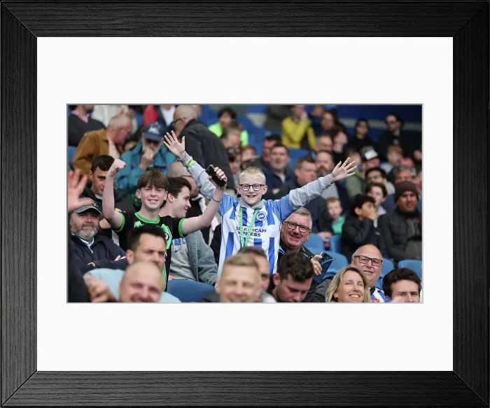 Framed Print : Brighton and Hove Albion v Aston Villa 05MAY24