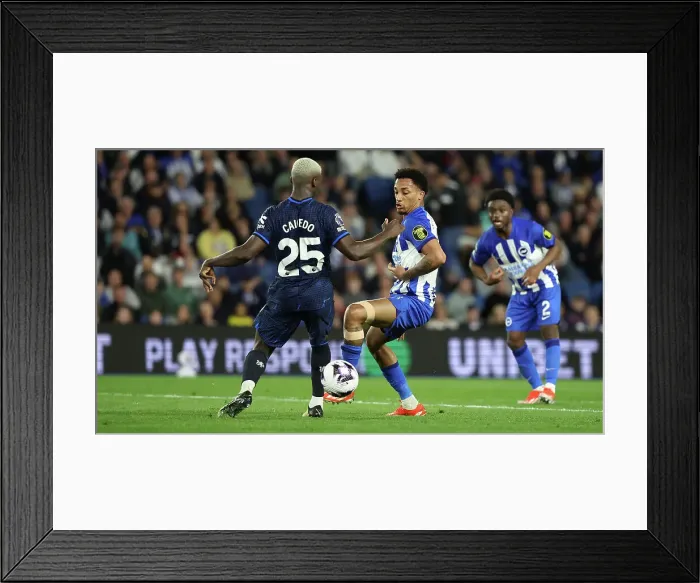 Framed Print : Brighton and Hove Albion v Chelsea Premier League 15MAY24