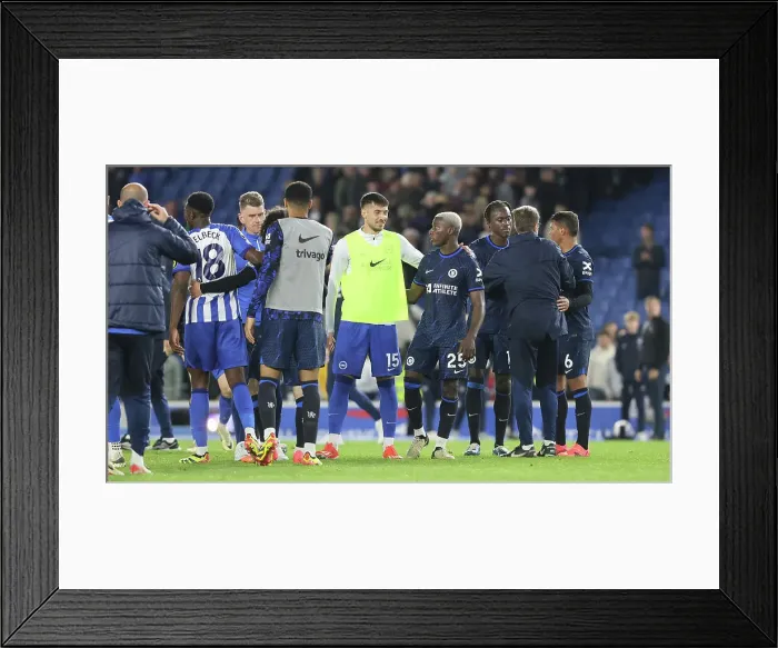 Framed Print : Brighton and Hove Albion v Chelsea Premier League 15MAY24
