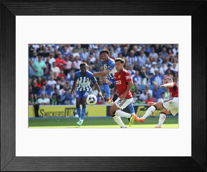 Framed Print : Brighton and Hove Albion v Manchester United Premier League 19MAY24