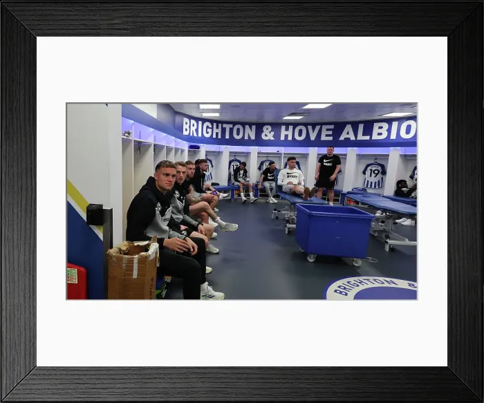Framed Print : Brighton and Hove Albion v Manchester United Premier League 19MAY24